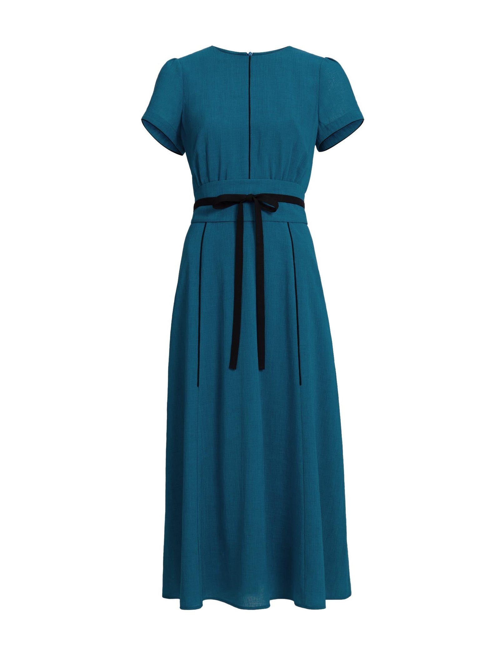 Rosie Techni Voile Maxi Dress - Azure Blue - Image 14