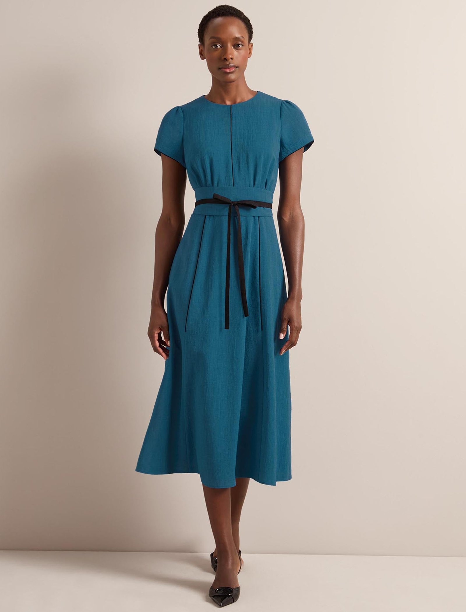 Rosie Techni Voile Maxi Dress - Azure Blue - Image 8